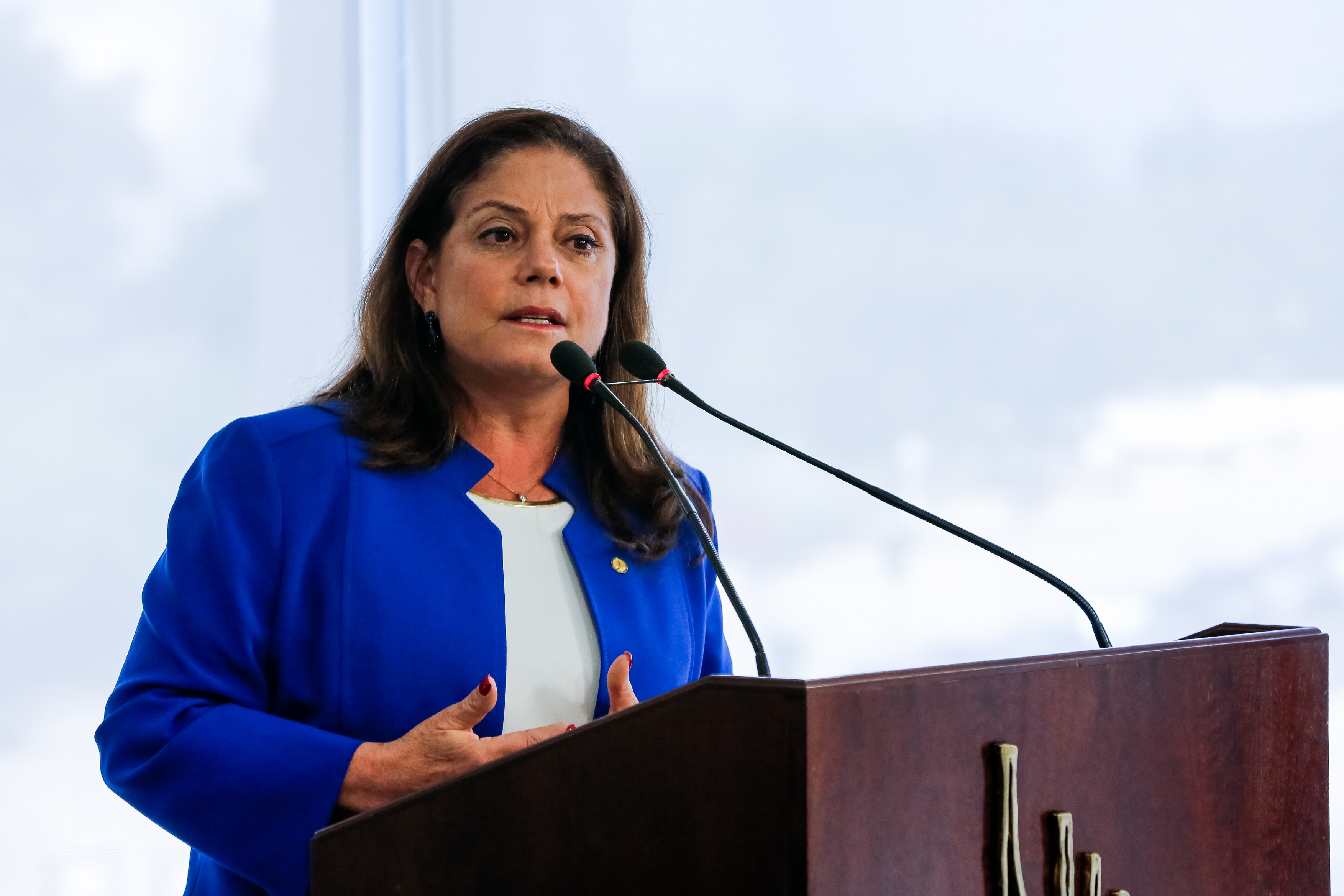 Brasília - Deputada Soraya Santos na cerimônia de  de atos em prol das mulheres, no Palácio do Planalto (Marcos Corrêa/PR)
