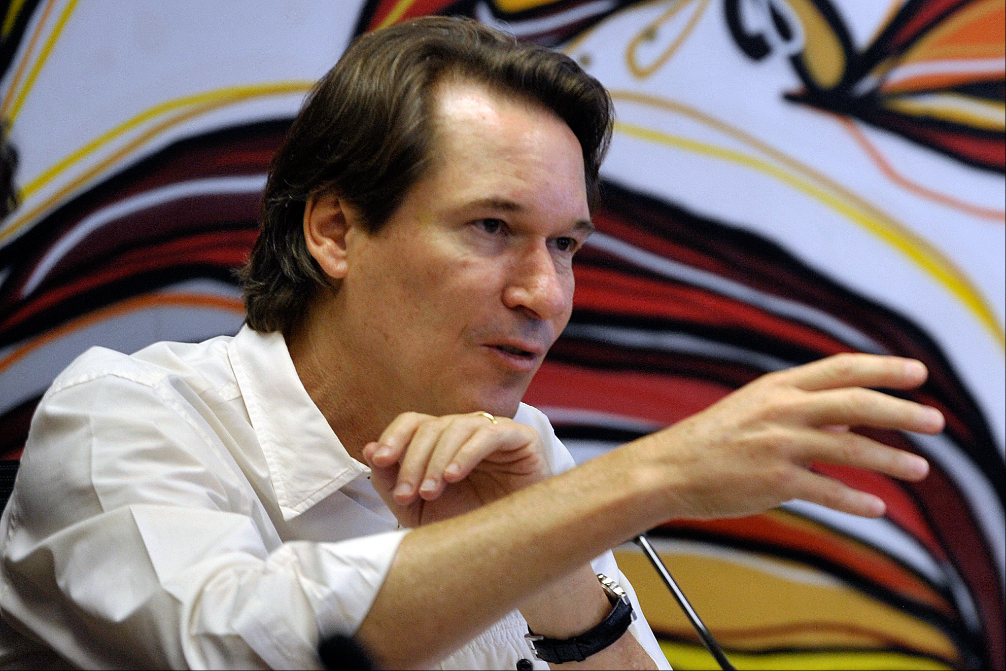 Brasília O presidente do ICMBio, Ricardo Soavinski, fala sobre o combate ao incêndio que atinge a Chapada dos Veadeiros (Marcello Casal Jr/Agência Brasil)