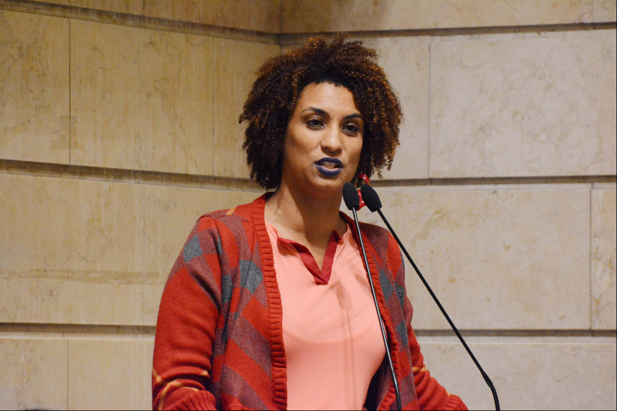 Vereadora Marielle Franco na tribuna