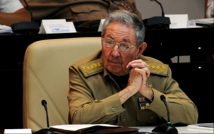 Presidente Raúl Castro durante Assembleia Nacional em Havana 21/12/2017 