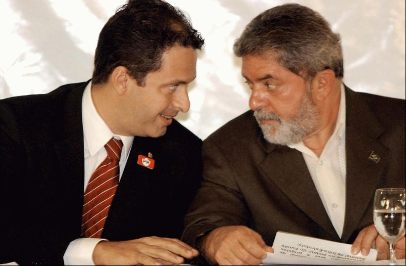 Eduardo Campos com o então presidente Lula