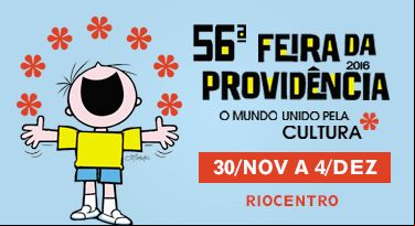 Cartaz da 56 Feira da Providência com desenho do cartunista Ziraldo