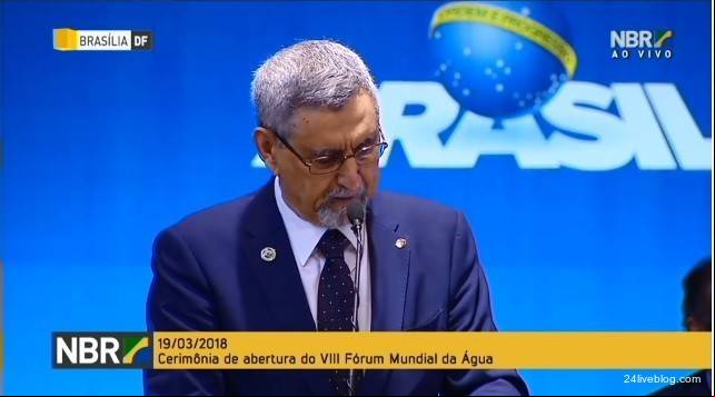 Jorge Carlos Fonseca, presidente de Cabo Verde, durante o Fórum Mundial da Água